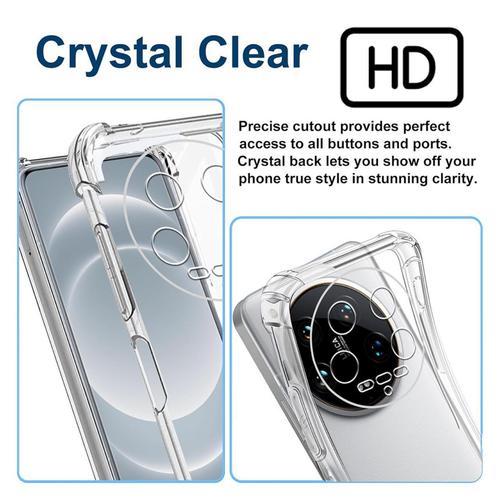 Husa Lemontti Shockproof Silicon pentru Xiaomi 14 Ultra, Transparent 1 Husa Lemontti Shockproof Silicon pentru Xiaomi 14 Ultra, Transparent