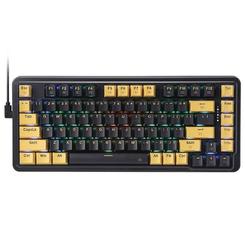 Tastatura gaming mecanica Redragon Elf PBT iluminare RGB, switch-uri aurii, Negru 1 Tastatura gaming mecanica Redragon Elf PBT iluminare RGB, switch-uri aurii, Negru