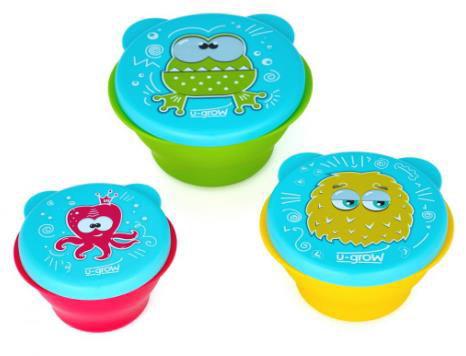 Set 3 boluri cu capac U-Grow A-1550 1 Set 3 boluri cu capac U-Grow A-1550