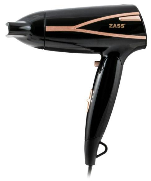 Uscator de par Zass Travel ZHD 04, 1600 W, 2 viteze, maner pliabil (Negru/Auriu) 1 Uscator de par Zass Travel ZHD 04, 1600 W, 2 viteze, maner pliabil (Negru/Auriu)
