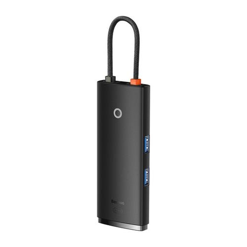 HUB USB Baseus Lite, 2x USB 3.0, HDMI, USB-C, TF/SD, 100 W (Negru) 1 HUB USB Baseus Lite, 2x USB 3.0, HDMI, USB-C, TF/SD, 100 W (Negru)