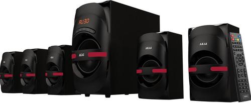 Sistem boxe 5.1 Akai HT014A-5086F, 105W, USB/SD, Telecomanda (Negru) 1 Sistem boxe 5.1 Akai HT014A-5086F, 105W, USB/SD, Telecomanda (Negru)