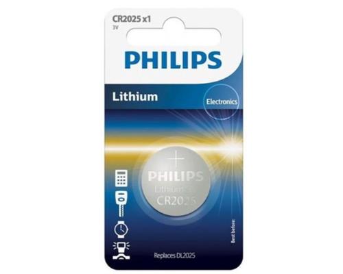 Baterie LITHIUM CR2025 BLISTER PHILIPS 1 Baterie LITHIUM CR2025 BLISTER PHILIPS