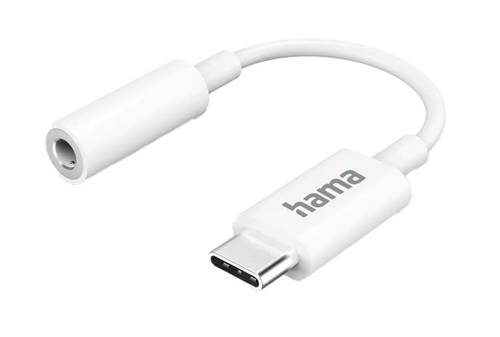 Adaptor Hama 201524, USB-C - Jack 3.5 mm (Alb) 1 Adaptor Hama 201524, USB-C - Jack 3.5 mm (Alb)