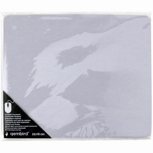 Mousepad Gembird, cauciuc si material textil, 220 x 180 x 2 mm, printabil, Alb, MP-PRINT-S 1 Mousepad Gembird, cauciuc si material textil, 220 x 180 x 2 mm, printabil, Alb, MP-PRINT-S
