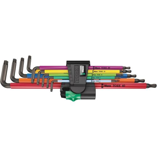 Set chei imbus TORX multicolore cu bila, WERA Torx L-Key, T8-T40 9 piese 1 Set chei imbus TORX multicolore cu bila, WERA Torx L-Key, T8-T40 9 piese