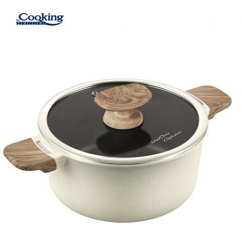 Cratita aluminiu HEINNER WILD STONE, 20 × 9.5 cm, 2.5 L, cu capac 1 Cratita aluminiu HEINNER WILD STONE, 20 × 9.5 cm, 2.5 L, cu capac