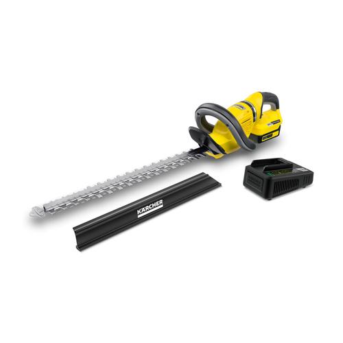 Foarfeca electrica tuns gard viu Karcher HGE 18-50, Cu acumulator 18 V 2.5 Ah, Lungime de taiere 50 cm, 2700 cpm (Negru/Galben) 1 Foarfeca electrica tuns gard viu Karcher HGE 18-50, Cu acumulator 18 V 2.5 Ah, Lungime de taiere 50 cm, 2700 cpm (Negru/Galben)