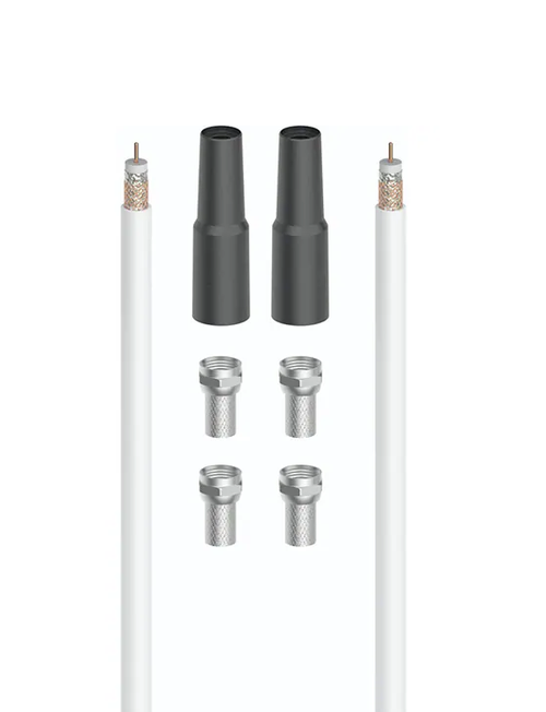 Set de conectare Hama 205041, 100 dB, 10 m (Alb) 1 Set de conectare Hama 205041, 100 dB, 10 m (Alb)