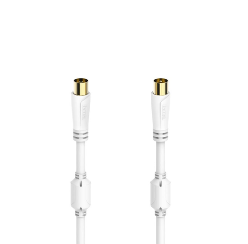 Cablu coaxial Hama 205250, 10 m, 100 dB (Alb) 1 Cablu coaxial Hama 205250, 10 m, 100 dB (Alb)