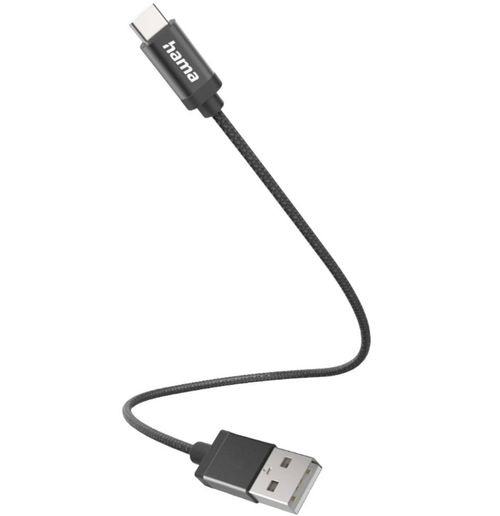 Cablu de date Hama 201600, USB-A - USB-C, 0.2 m (Negru) 1 Cablu de date Hama 201600, USB-A - USB-C, 0.2 m (Negru)