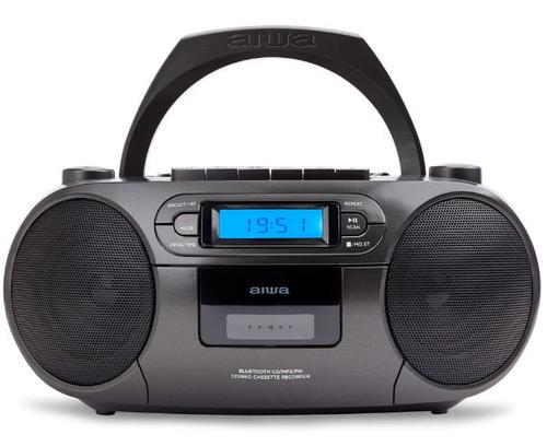 Microsistem Audio Aiwa BBTC-550 Boombox, Bluetooth, CD, Caseta (Negru) 1 Microsistem Audio Aiwa BBTC-550 Boombox, Bluetooth, CD, Caseta (Negru)