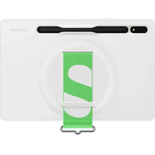 Husa de protectie Samsung Strap Cover pentru Tab S8, White 1 Husa de protectie Samsung Strap Cover pentru Tab S8, White