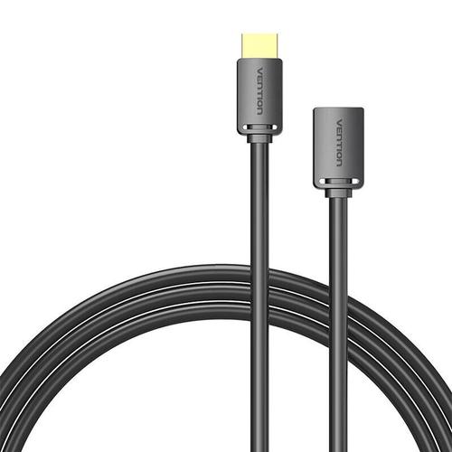 Cablu HDMI-A mascul la HDMI-A mama 4K HD PVC 2m Vention AHCBH, Negru 1 Cablu HDMI-A mascul la HDMI-A mama 4K HD PVC 2m Vention AHCBH, Negru