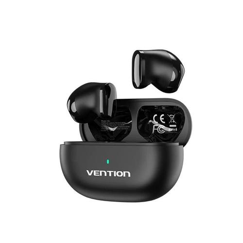 Casti True Wireless Vention, utilizare smartphone, Bluetooth 5.3, microfon pe casca, USB type-C, acumulator charging case 250mAh, Negru 1 Casti True Wireless Vention, utilizare smartphone, Bluetooth 5.3, microfon pe casca, USB type-C, acumulator charging case 250mAh, Negru