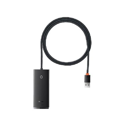 Adaptor Baseus WKQX030101, 4 porturi, Hub USB-A, USB 3.0, 1 m, Negru 1 Adaptor Baseus WKQX030101, 4 porturi, Hub USB-A, USB 3.0, 1 m, Negru