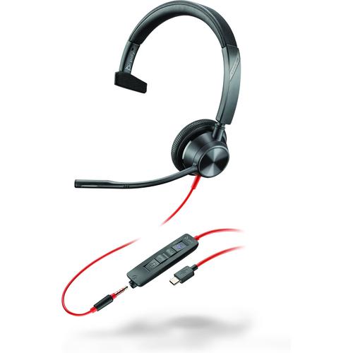 Casca Call Center PC Poly Blackwire 3315, Microfon, USB-C + Adaptor 3.5mm (Negru) 1 Casca Call Center PC Poly Blackwire 3315, Microfon, USB-C + Adaptor 3.5mm (Negru)