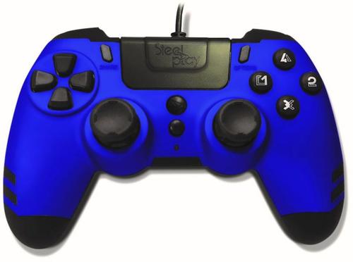 Controller cu fir Steel Play MetalTech (Albastru)