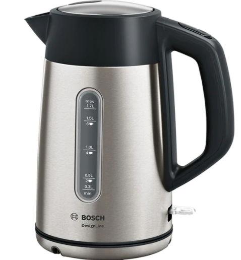 Fierbator de apa Bosch TWK4P440, 1.7 L, 2400 W (Negru/Inox) 1 Fierbator de apa Bosch TWK4P440, 1.7 L, 2400 W (Negru/Inox)