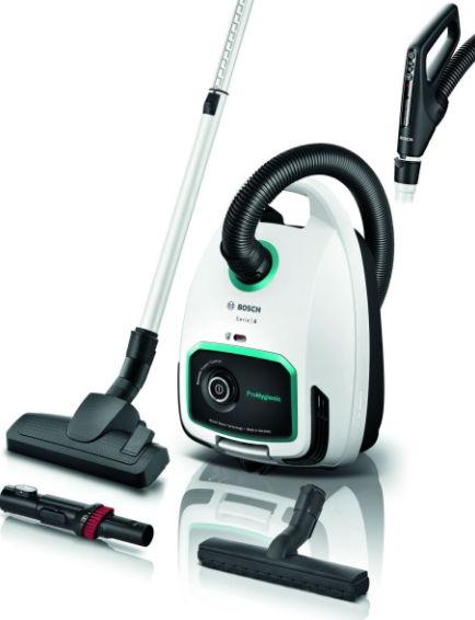 Aspirator cu sac Bosch BGL6HYG1, 600W, 4 L, Filtru UltraAllergy (Alb)