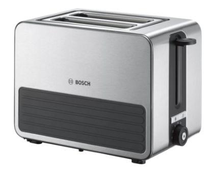 Prajitor de paine Bosch TAT7S25, 1050 W, 2 felii (Gri)