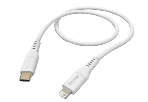 Cablu de date Hama 201574, USB-C - Lightning, 1.5m (Alb) 1 Cablu de date Hama 201574, USB-C - Lightning, 1.5m (Alb)