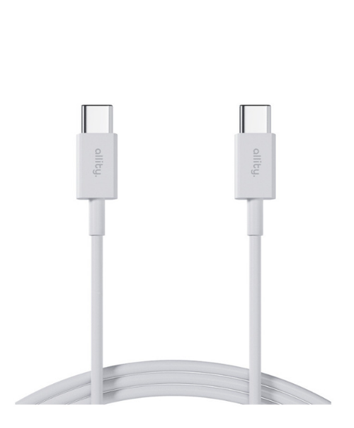 Cablu de date Allity AAUC-03 USB-C - USB-C, 2m, 100W (Alb) 1 Cablu de date Allity AAUC-03 USB-C - USB-C, 2m, 100W (Alb)