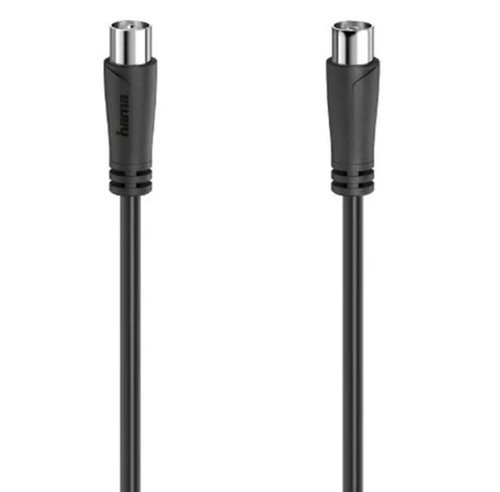 Cablu coaxial Hama 205052, 1.5 m, 90 dB (Negru) 1 Cablu coaxial Hama 205052, 1.5 m, 90 dB (Negru)