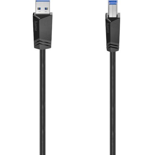Cablu Hama 200625, USB-A - USB-B, 1.5 m (Negru) 1 Cablu Hama 200625, USB-A - USB-B, 1.5 m (Negru)