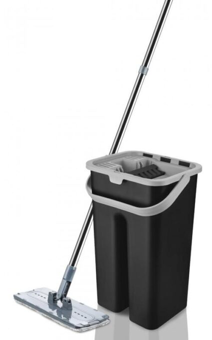 Set curatenie Vanora Master Clean, mop plat, 7L (Negru) 1 Set curatenie Vanora Master Clean, mop plat, 7L (Negru)