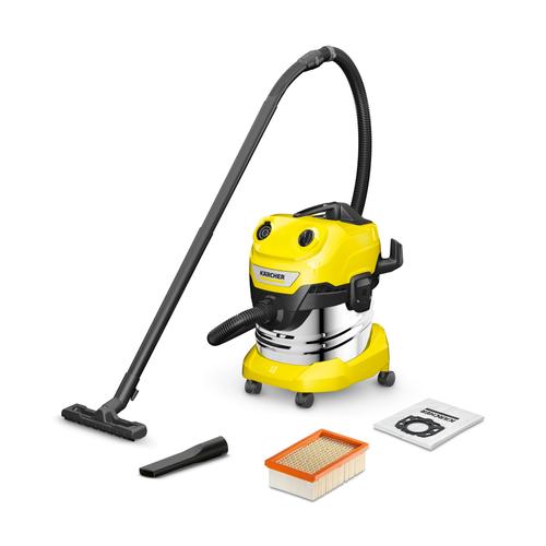 Aspirator umed/uscat Karcher WD 4 S V-20/5/22, 1000 W (Gri/Galben) 1 Aspirator umed/uscat Karcher WD 4 S V-20/5/22, 1000 W (Gri/Galben)