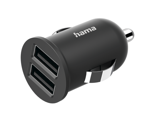 Incarcator auto Hama 223351, 2x USB (Negru) 1 Incarcator auto Hama 223351, 2x USB (Negru)