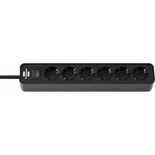 Priza multipla 6 posturi, cablu 1.5m, Brennenstuhl, seria Ecolor, Switch On/Off iluminat, Protectie copii, Negru 1 Priza multipla 6 posturi, cablu 1.5m, Brennenstuhl, seria Ecolor, Switch On/Off iluminat, Protectie copii, Negru