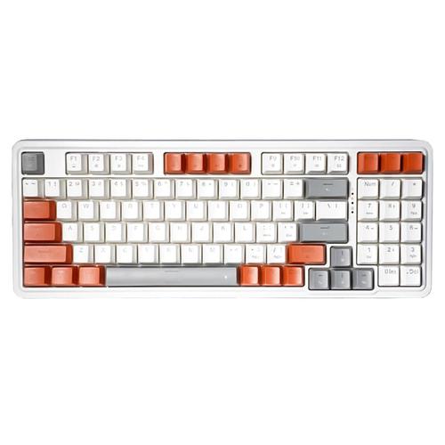 Tastatura Gaming Mecanica Redragon Gloria, iluminare RGB, Red Switch, Cu fir, Layout US (Alb/Portocaliu) 1 Tastatura Gaming Mecanica Redragon Gloria, iluminare RGB, Red Switch, Cu fir, Layout US (Alb/Portocaliu)