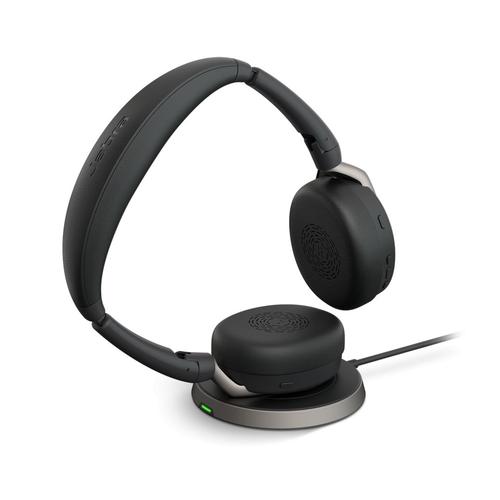 Casti Wireless Call Center Jabra Evolve2 65 FLEX, Bluetooth, USB-C, MS, Incarcare Wireless, Suport incarcare (Negru/Argintiu) 1 Casti Wireless Call Center Jabra Evolve2 65 FLEX, Bluetooth, USB-C, MS, Incarcare Wireless, Suport incarcare (Negru/Argintiu)