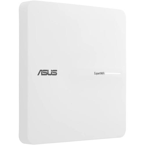 Access Point Asus ExpoertWiFi EBA63 AX3000, Dual Band, Quad-Core 1.7 GHz CPU, 256MB/512MB Flash/RAM, Gigabit, PoE & PoE+, Montare perete/tavan (Alb)