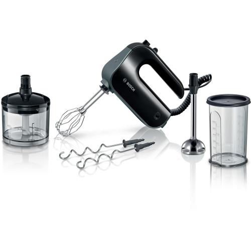 Mixer de mana Bosch MFQ4980B, 850 W, 5 trepte de putere + functie turbo, Chopper, Vas gradat, 2 teluri din otel inoxidabil, 2 spirale din otel inoxidabil, Negru/Gri 1 Mixer de mana Bosch MFQ4980B, 850 W, 5 trepte de putere + functie turbo, Chopper, Vas gradat, 2 teluri din otel inoxidabil, 2 spirale din otel inoxidabil, Negru/Gri