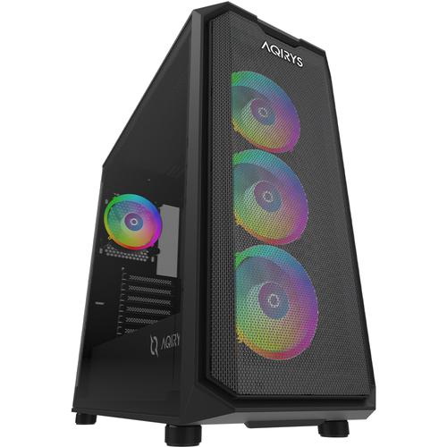 Carcasa AQIRYS Wezen Pro ARGB, Middle Tower, Fara sursa, Tempered glass, ATX (Negru) 1 Carcasa AQIRYS Wezen Pro ARGB, Middle Tower, Fara sursa, Tempered glass, ATX (Negru)