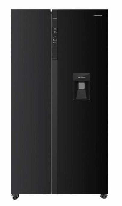 Side-by-Side Heinner HSBS-HM529NFBKWDE++, 529 l, Clasa E, Dozator de apa, Display LED cu control tactil, ECO, functie Smart, Compresor Inverter, H 177 cm (Negru) 1 Side-by-Side Heinner HSBS-HM529NFBKWDE++, 529 l, Clasa E, Dozator de apa, Display LED cu control tactil, ECO, functie Smart, Compresor Inverter, H 177 cm (Negru)