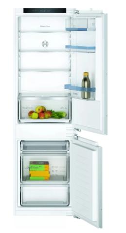 Combina frigorifica incorporabila Bosch KIV86VFE1, 267 l, LowFrost, FreshSense, Clasa E, H 177.2 cm, Argintiu