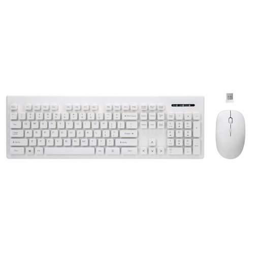 Kit Tastatura si Mouse Wireless Rebeltec WhiteRun (Alb) 1 Kit Tastatura si Mouse Wireless Rebeltec WhiteRun (Alb)