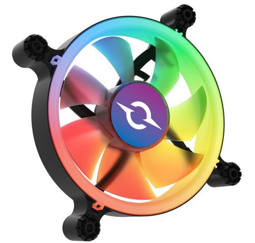 Ventilator AQIRYS Cetus 6P-12SLI15B-RGB, 1200 RPM, Iluminare RGB (Negru) 1 Ventilator AQIRYS Cetus 6P-12SLI15B-RGB, 1200 RPM, Iluminare RGB (Negru)
