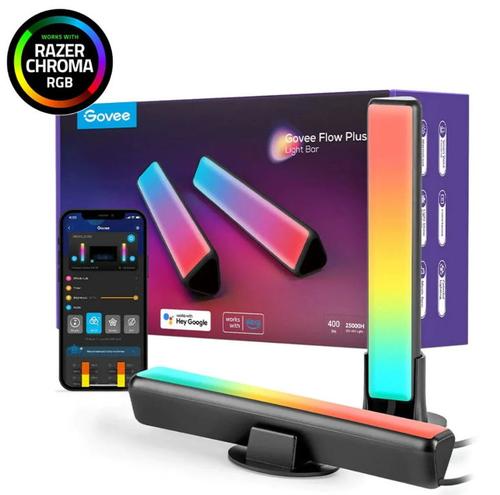 Kit Lampa LED Govee H6056 Flow Plus, RGBICWW, Wi-Fi, Voice Assistants (Negru) 1 Kit Lampa LED Govee H6056 Flow Plus, RGBICWW, Wi-Fi, Voice Assistants (Negru)