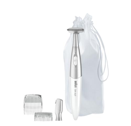 Trimmer Braun Silk-épil FG1100 3 in 1, 4 accesorii, Saculet pentru voiaj, Alb 1 Trimmer Braun Silk-épil FG1100 3 in 1, 4 accesorii, Saculet pentru voiaj, Alb