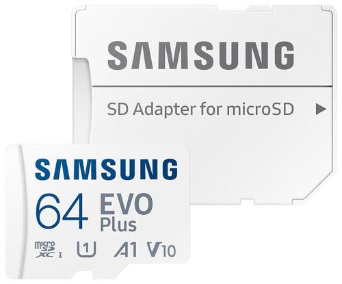 Card de memorie Samsung EVO Plus 2023, 64GB, microSDXC, UHS-I U1, V10, A1, Adaptor SD Inclus 1 Card de memorie Samsung EVO Plus 2023, 64GB, microSDXC, UHS-I U1, V10, A1, Adaptor SD Inclus