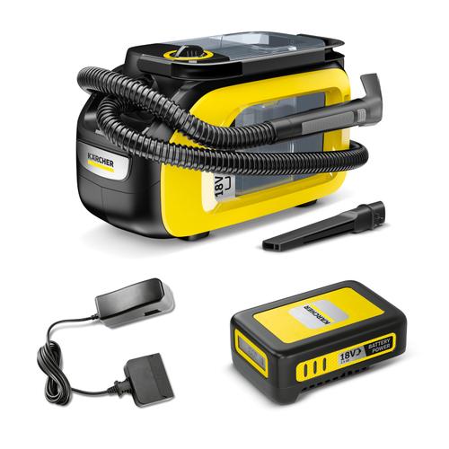 Aparat de curatat Karcher SE 3-18 Compact Battery, 184 W, Spray-Extractie + 1x Acumulator 18 V, 2.5 Ah si Incarcator 1 Aparat de curatat Karcher SE 3-18 Compact Battery, 184 W, Spray-Extractie + 1x Acumulator 18 V, 2.5 Ah si Incarcator