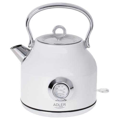 Fierbator de apa Adler STRIX AD 1346W, 1.7 l, 2200 W, Termometru, Filtru sedimente, Oprire automata (Alb) 1 Fierbator de apa Adler STRIX AD 1346W, 1.7 l, 2200 W, Termometru, Filtru sedimente, Oprire automata (Alb)