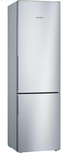 Combina frigorifica Bosch KGV39VLEAS, 343 L, Static, Clasa E, H 201 cm (Argintiu)