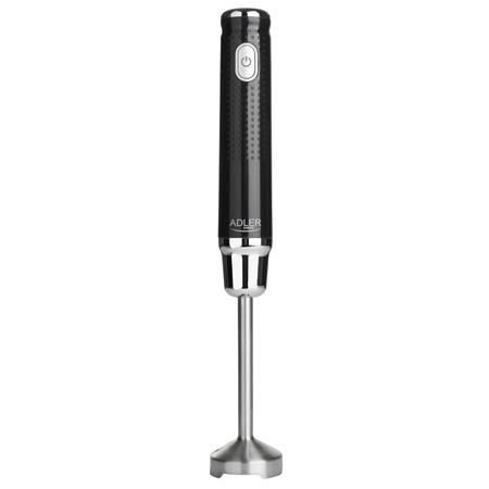Blender de mana Adler AD4617, 350 W, Forma ergonomica, Otel inoxidabil (Negru)