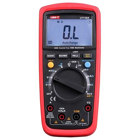 Multimetru digital UNI-T UT139A, iluminare fundal ecran LCD, masurare diode, buzzer continuitate 1 Multimetru digital UNI-T UT139A, iluminare fundal ecran LCD, masurare diode, buzzer continuitate